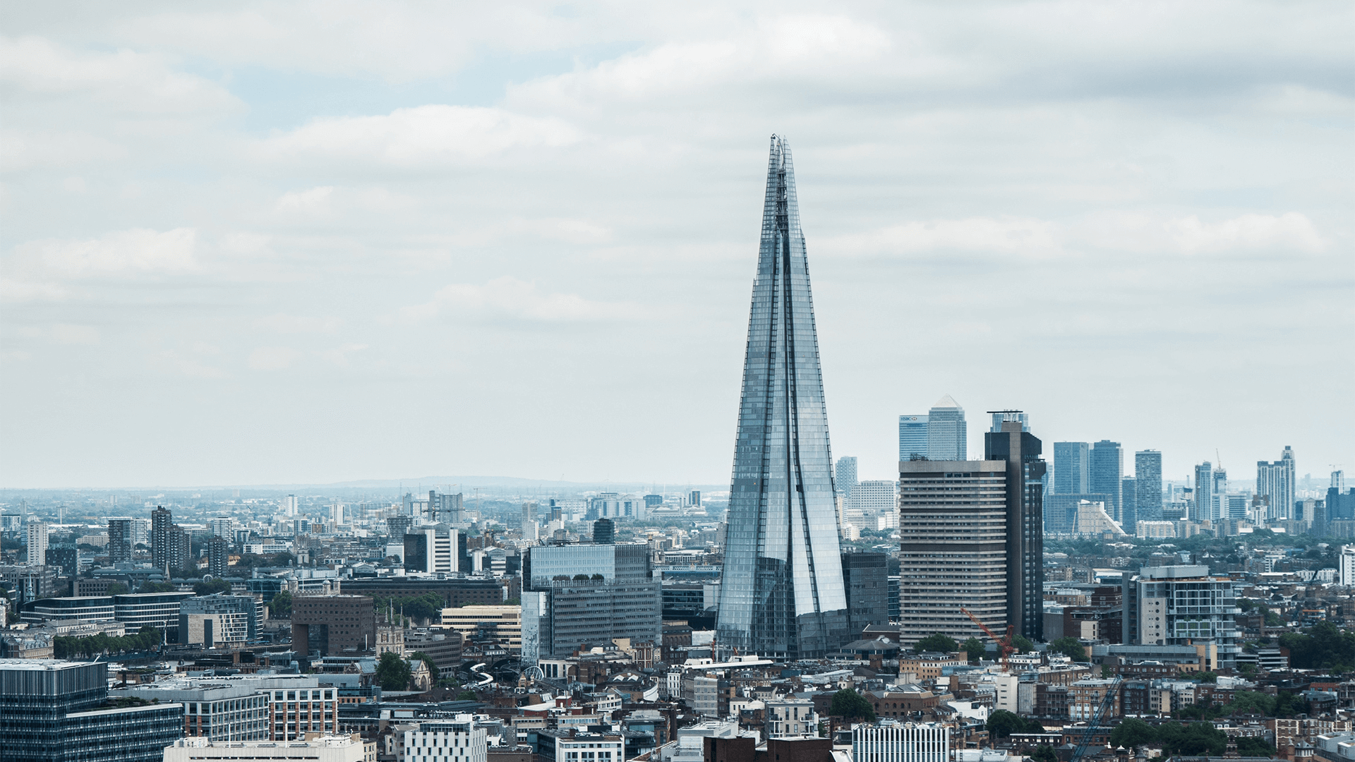 Background image of the Shard in London